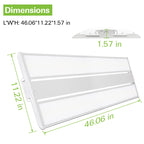 MyDepot Bay Lighting 
Dimensions
L*W*H: 46.06*11.22*1.57 in