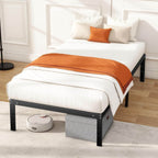 Bed Frame Heavy-Duty Metal Platform Frame with Storage Space Sturdy Steel Slats Support No Box Spring Required