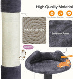 Cat Climbing Frame 54 Inch Cat Tower for Indoor Cats with Scratching Post, Cat Playhouse, Large Cat Condo