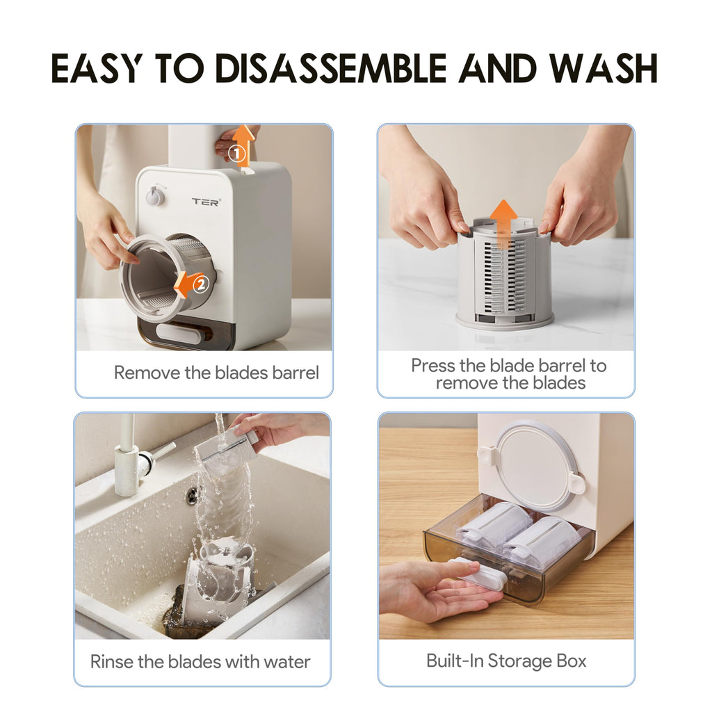 MyDepot Electric Cheese Grater
EASY TO DISASSEMBLE AND WASH