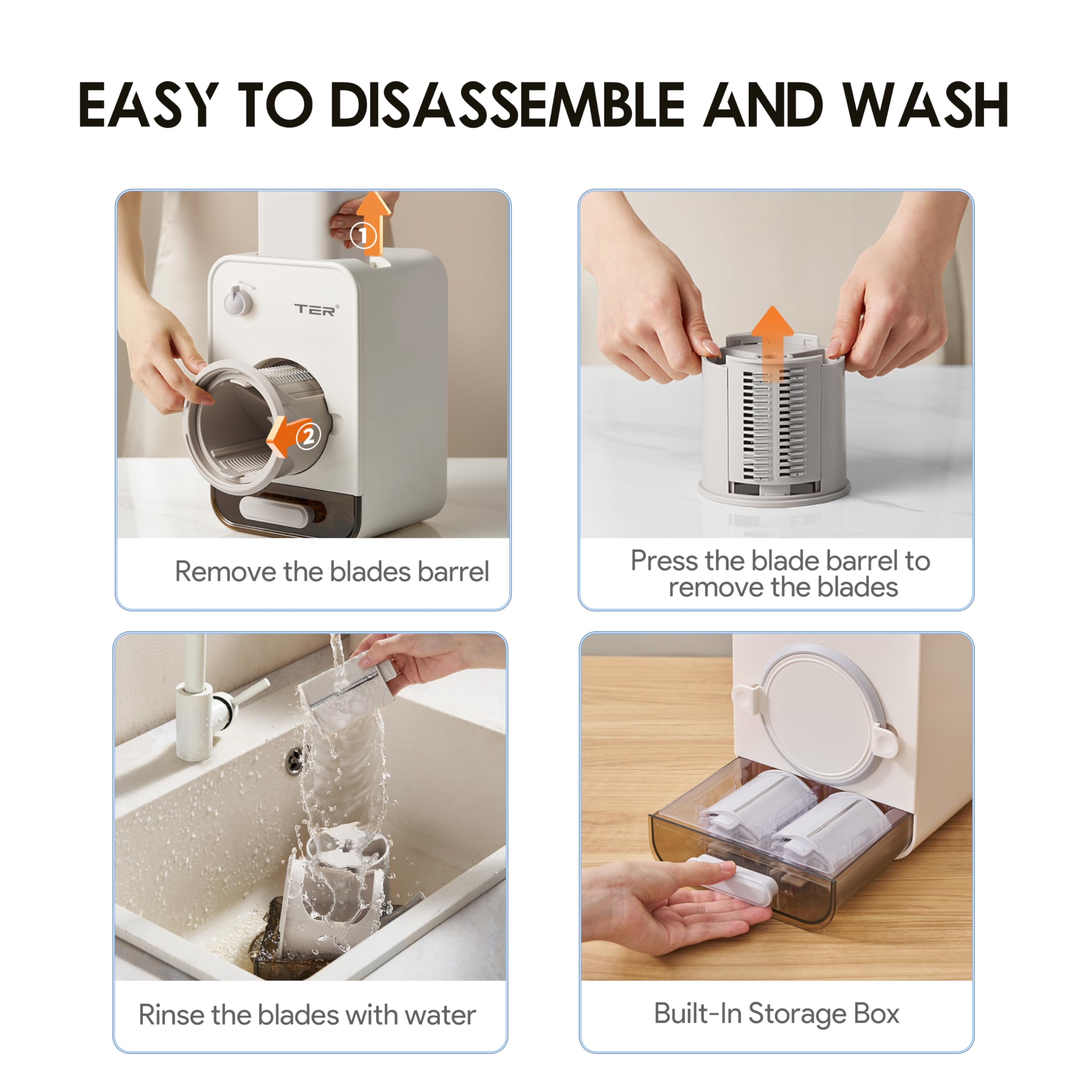 MyDepot Electric Cheese Grater
EASY TO DISASSEMBLE AND WASH