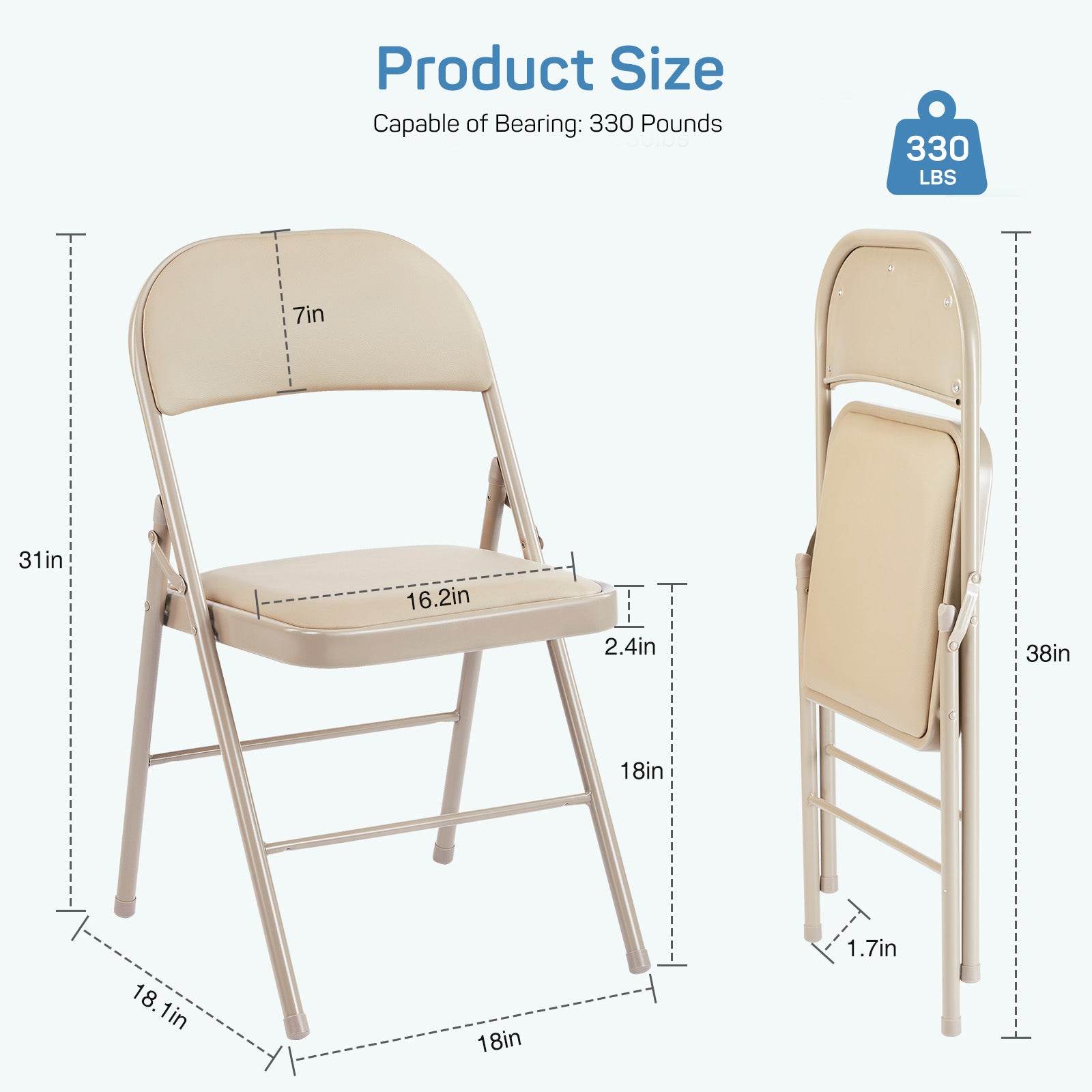MyDepot Folding Chair 
Product Size
