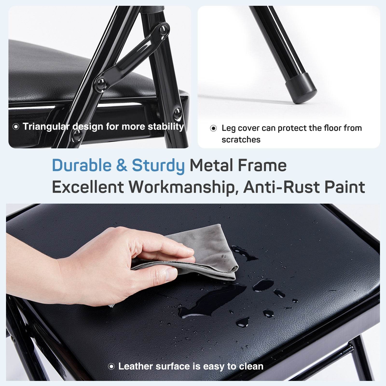 MyDepot Folding Chair 
Durable & Sturdy Metal FrameExcellent Workmanship, Anti-Rust Paint