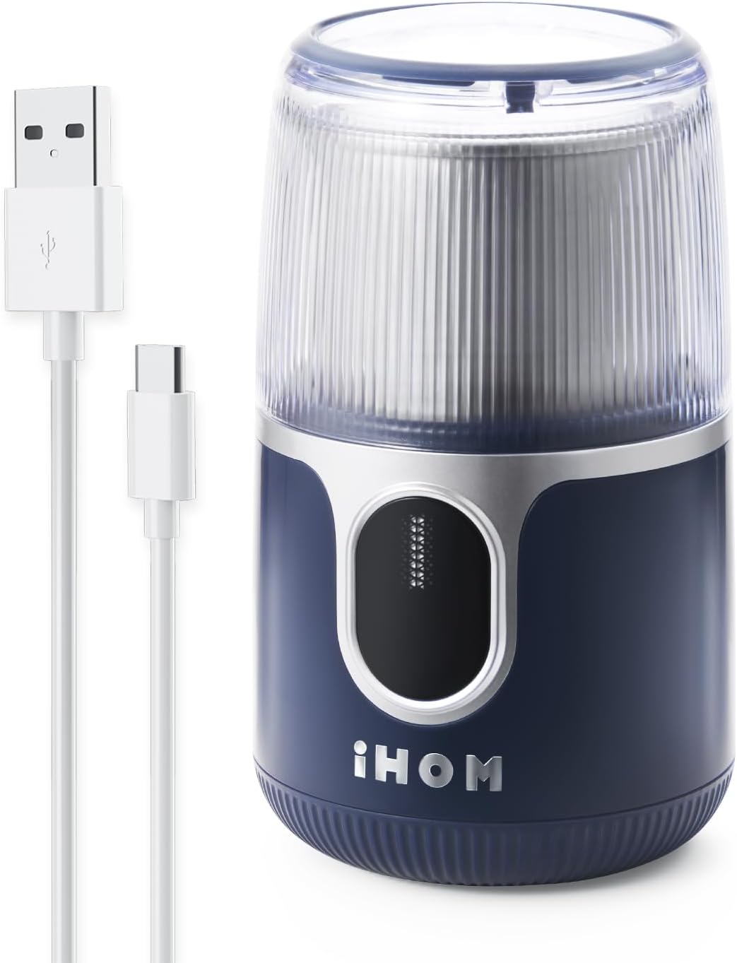 Cordless Coffee Grinder Electric, Coffee Bean Grinder with USB Rechargeable, Espresso Grinder with 304 Stainless Steel Blade, 85 Grinds Per Charge, Spice Grinder, for Home, Travel, Camping - Blue