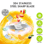 Ice Shaver Portable Blender 2 in 1 for Milkshakes and Smoothies, Cordless Electric, Rechargeable