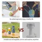 Ice Shaver Portable Blender 2 in 1 for Milkshakes and Smoothies, Cordless Electric, Rechargeable