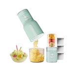 Ice Shaver Portable Blender 2 in 1 for Milkshakes and Smoothies, Cordless Electric, Rechargeable