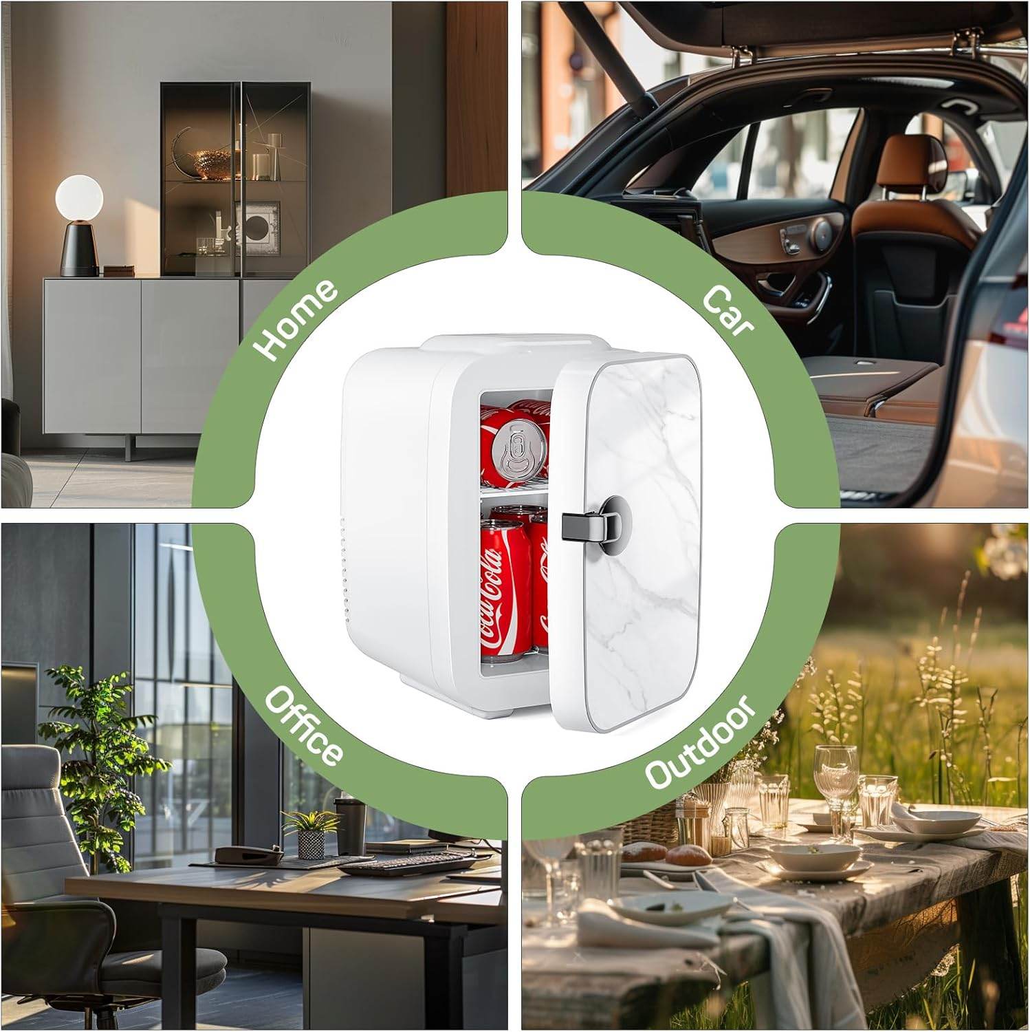 Mini Fridge Compact and Portable Suitable for Skin Care, Bedroom, Dormitory, Office, Car