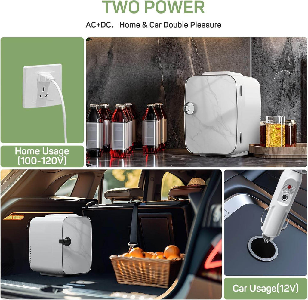 Mini Fridge Compact and Portable Suitable for Skin Care, Bedroom, Dormitory, Office, Car