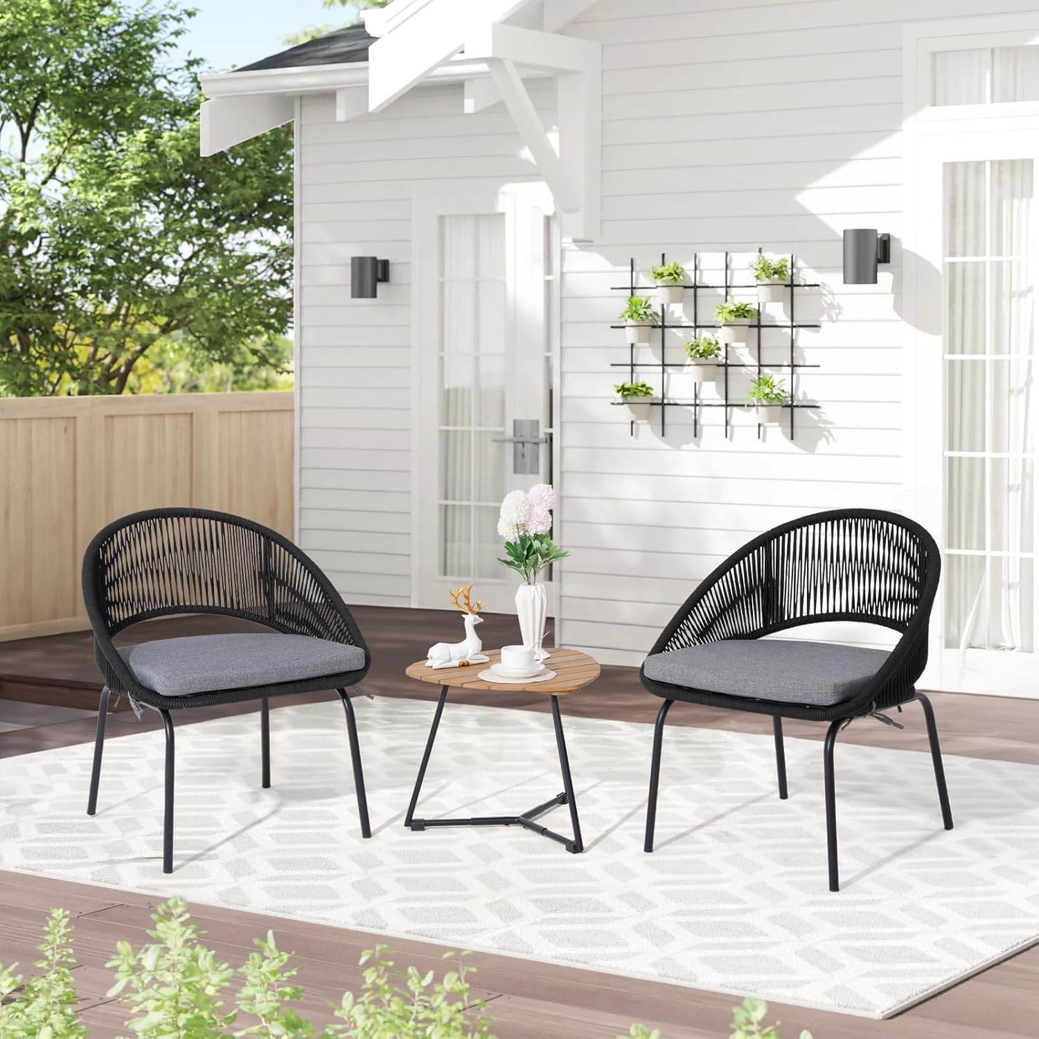 My Depot Outdoor Rattan Chair 3 Piece 
Gray
SPMD-OLKS21