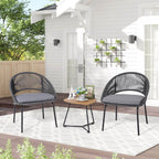 My Depot Outdoor Rattan Chair 3 Piece 
Gray
SPMD-OLKS21