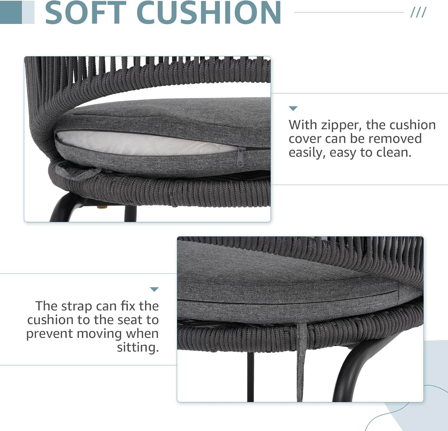 My Depot Outdoor Rattan Sofa 3-Piece
SOFT CUSHION