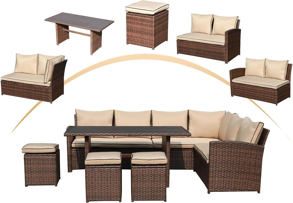 My Depot Outdoor Rattan Sofa 7-Piece Set 
Beige
SPMD-0LJOV14
