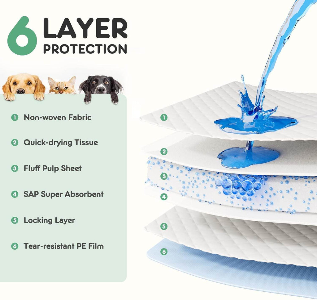 MyDepot Pet Pee Pads 
 6
LAYER
PROTECTION