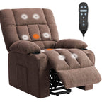 Recliner Vibration Massage Home Theater Seat with Lumbar Support and Heating, Adjustable Electric Lift Chair for Living Room