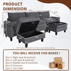 MyDepot Sectional Sofa Corduroy Cloud Couch
PRODUCT
DIMENSION