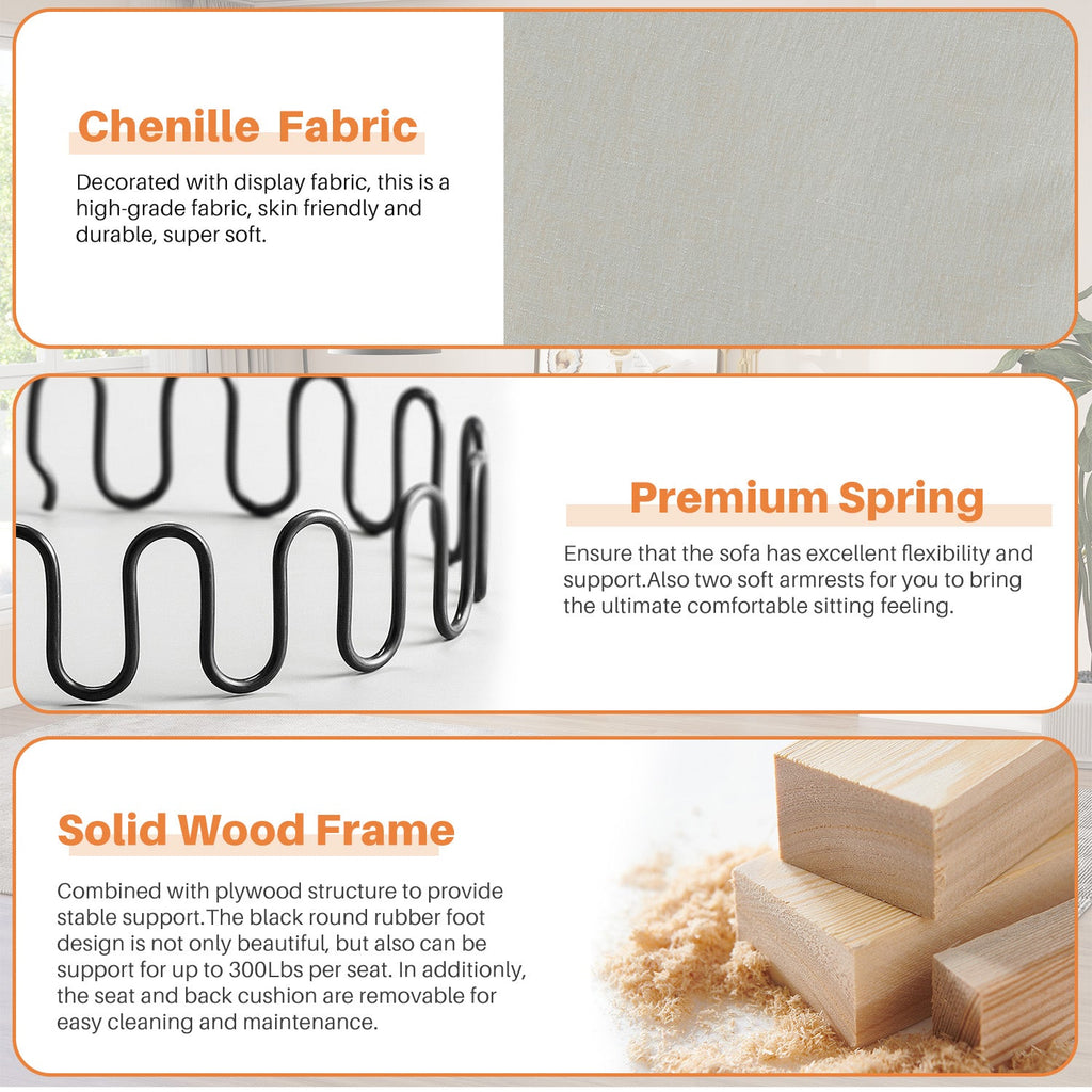 MyDepot Sectional Sofa with Storage Function
Chenille Fabric
Premium Spring
Solid Wood Frame