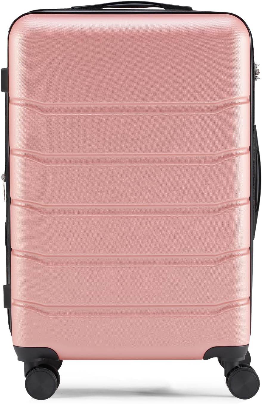 Luggage Suitcase with TSA Lock, Hard Shell Rolling Suitcase with Spinner Wheels, Expandable Lightweight Luggage