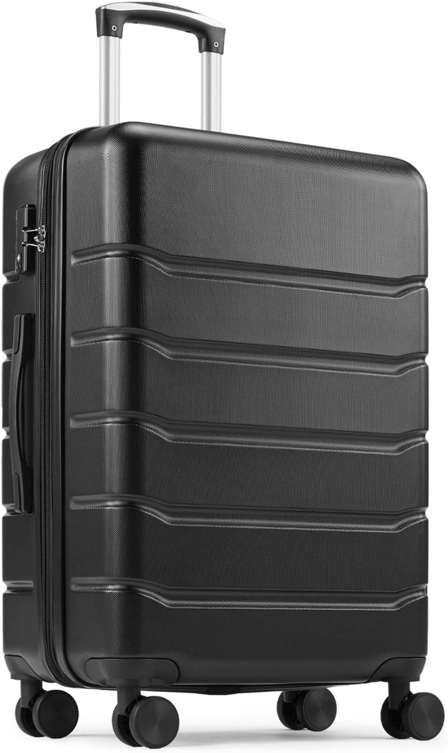 Luggage Suitcase with TSA Lock, Hard Shell Rolling Suitcase with Spinner Wheels, Expandable Lightweight Luggage