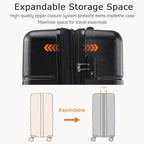 Luggage Suitcase with TSA Lock, Hard Shell Rolling Suitcase with Spinner Wheels, Expandable Lightweight Luggage
