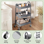 MyDepot Utility Cart 3-Tier Kitchen Storage Rack 
Quiet Moving
Drainable Design
Sturdy Metal Frame
Triangular Design