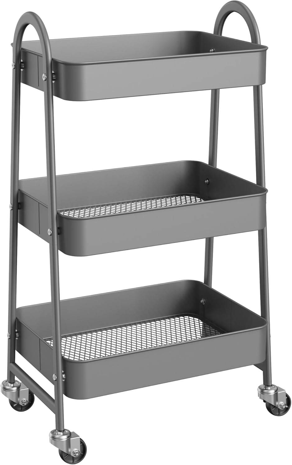 MyDepot Utility Cart 3-Tier Kitchen Storage Rack 
Gray
SPMD-SN-TC3L-GY